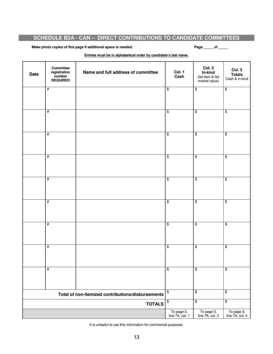Report of Receipts and Expenditures for Political Committees and Political Funds - Minnesota, Page 13