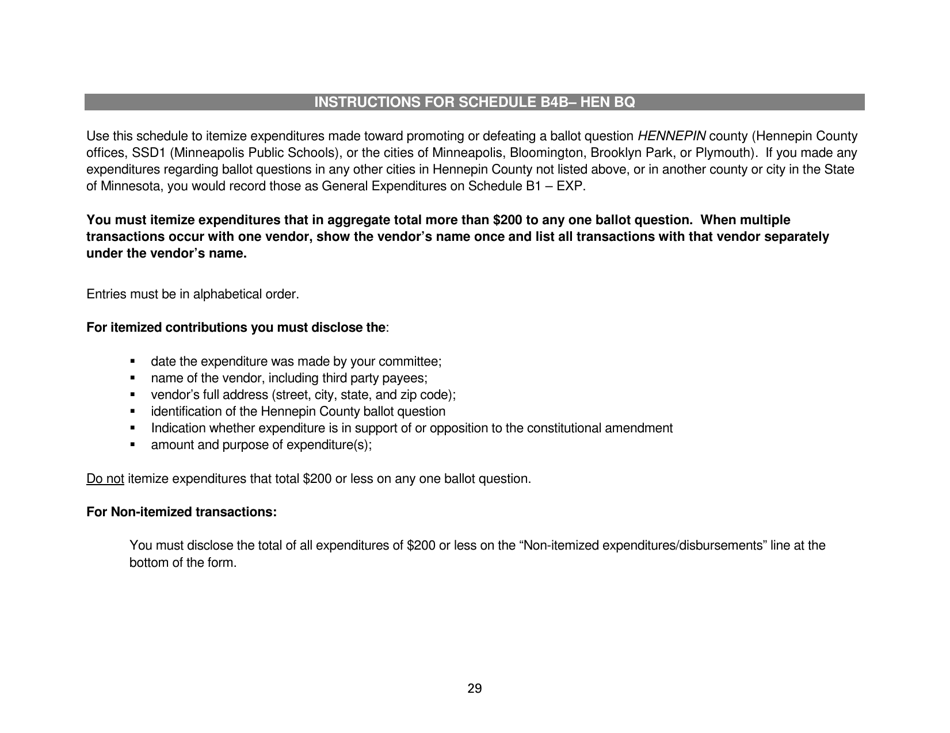 Report of Receipts and Expenditures for Political Committees and Political Funds - Minnesota, Page 29