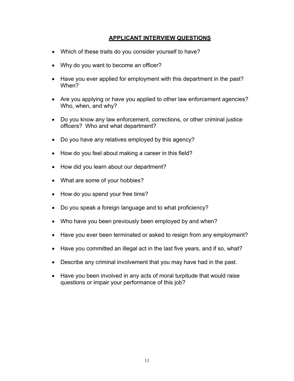 Form H-1 Background Investigation - Kentucky, Page 11