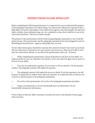 Form I-2 Pre-employment Polygraph Questionnaire - Kentucky, Page 2