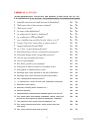 Form I-2 Pre-employment Polygraph Questionnaire - Kentucky, Page 8