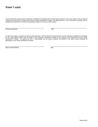 Form 1 Participant Commitment Form - Kentucky, Page 2