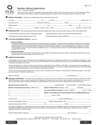 Document preview: Form 5 Member Refund Application - Mississippi