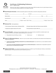 Form 17 &quot;Certificate of Withholding Preference&quot; - Mississippi
