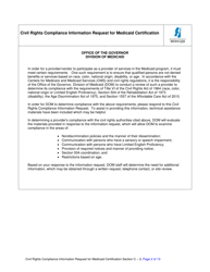 Civil Rights Compliance Information Request for Medicaid Certification - Mississippi, Page 2