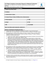 Civil Rights Compliance Information Request for Medicaid Certification - Mississippi, Page 4