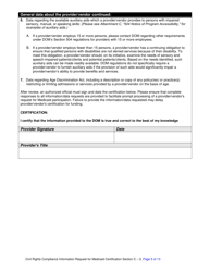 Civil Rights Compliance Information Request for Medicaid Certification - Mississippi, Page 5