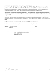 Form 2612R Certification for Payment Renewal Application - Foster Care Programs - New Hampshire, Page 3