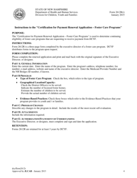 Form 2612R Certification for Payment Renewal Application - Foster Care Programs - New Hampshire, Page 4