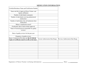 Ds-Abd Residential Information Packet for Certification - New Hampshire, Page 2