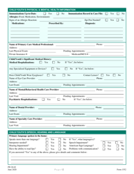 Form 1552 Child/Youth Information Sheet - New Hampshire, Page 2