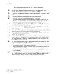 Application for Licensure for Lead Training Provider - New Hampshire, Page 3