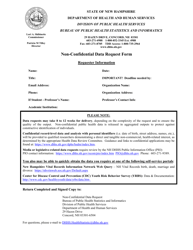 Document preview: Non-confidential Data Request Form - New Hampshire