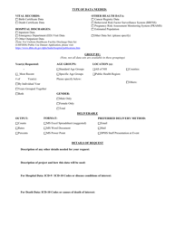 Non-confidential Data Request Form - New Hampshire, Page 2