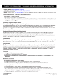 Caregiver Application for the Therapeutic Use of Cannabis - New Hampshire, Page 6