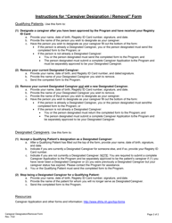 Caregiver Application for the Therapeutic Use of Cannabis - New Hampshire, Page 8