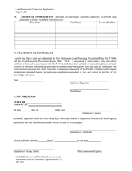 Form DC-1 Lead Abatement Contractor Application - New Hampshire, Page 3