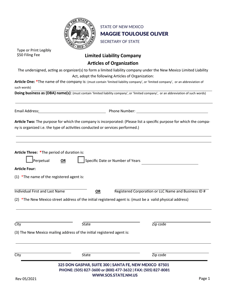 New Mexico Profit Corporation Conversion - New Mexico, Page 3