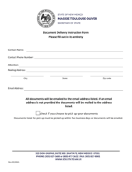 Application for Reservation of a Domestic Limited Liability Company Name - New Mexico, Page 2