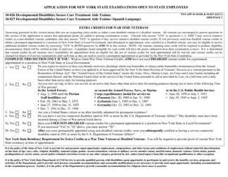 Form NYS-APP-4 #10-026 (NYS-APP-4 #10-027) Application for New York State Examinations Open to State Employees - Developmental Disabilities Secure Care Treatment Aide Trainee - New York, Page 2