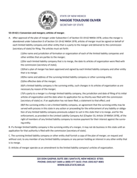 Requirements and Instructions for Merging Into a Limited Liability Company - New Mexico, Page 3