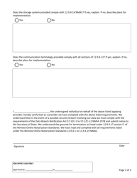 Remote Notarization System Provider Application - New Mexico, Page 2