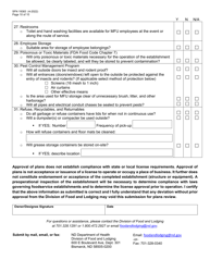 Form SFN19383 Mobile Food Unit License Application - North Dakota, Page 10