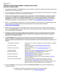 Form SFN7151 Low-Risk Food Establishment License Application - North Dakota, Page 2