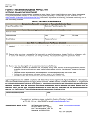 Form SFN7151 Low-Risk Food Establishment License Application - North Dakota, Page 3