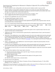 Form NCUI685 Adjustment to Employer&#039;s Quarterly Tax &amp; Wage Report - North Carolina, Page 2