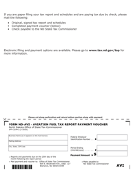 Form ND-AVI (SFN22941) Aviation Fuel Tax Report - North Dakota, Page 4