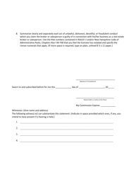 Complaint Form - New Hampshire, Page 2