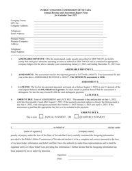 Annual Revenue and Assessment Report Form - Water - Nevada, Page 3