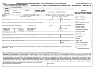 Form LDSS-3174 New York State Recertification Form for Certain Benefits and Services - New York (Italian), Page 2