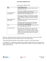 ODH Form 1341 Take Charge! Eligibility Form - Oklahoma, Page 2