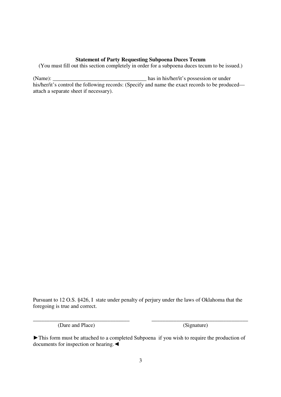 Subpoena - Oklahoma, Page 3