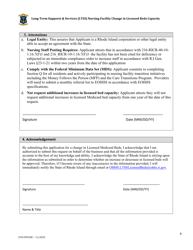 Nursing Facility Change in Licensed Beds Capacity Request Form - Rhode Island, Page 4