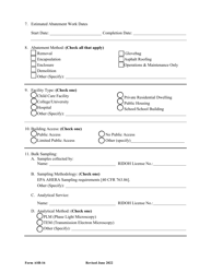 Form ASB-16 Abatement Plan Application - Rhode Island, Page 3