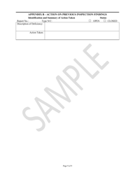 Dental X-Ray Facility Inspection Report - Sample - Rhode Island, Page 9