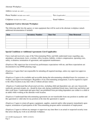Attachment B Telecommuting Agreement - South Carolina, Page 2