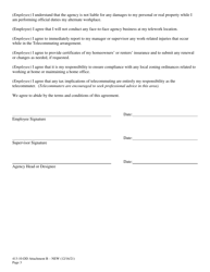 Attachment B Telecommuting Agreement - South Carolina, Page 3