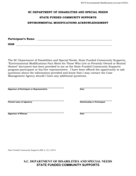 Form EM-1 Environmental Modifications Acknowledgement - South Carolina, Page 5