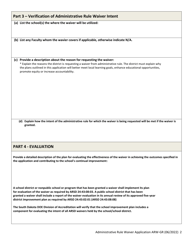 Form ARW-GR1 Administrative Rule Waiver Application - General Request - South Dakota, Page 2