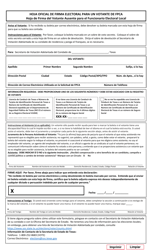 Form 6-37 Official Election Signature Sheet for an Fpca Voter - Texas (English/Spanish), Page 2