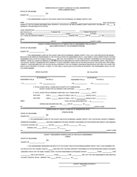 Form S.A.&amp; I.368 County Assessor&#039;s Certificate of Clerical Error - Oklahoma, Page 2