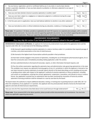 Optometry License Application - South Dakota, Page 5