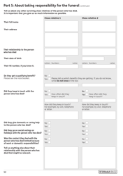 Form SF200ADULT Social Fund Funeral Expenses Payment for an Adult - United Kingdom, Page 13