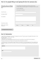 Form SF200ADULT Social Fund Funeral Expenses Payment for an Adult - United Kingdom, Page 23