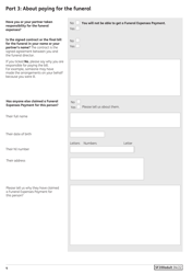 Form SF200ADULT Social Fund Funeral Expenses Payment for an Adult - United Kingdom, Page 5