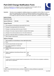 Document preview: Form SRG1777 Part-Cao Change Notification Form - United Kingdom